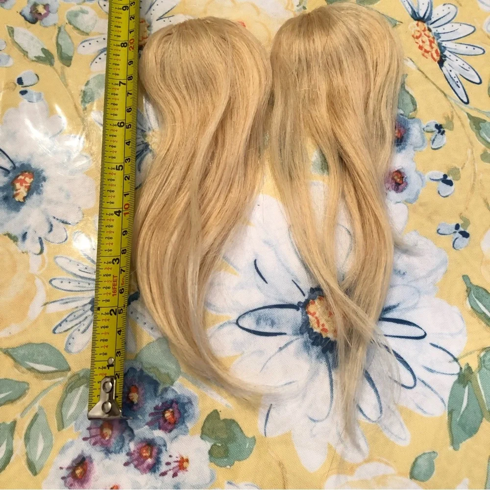 3 Pieces Blonde Short Clip In Hair Pieces